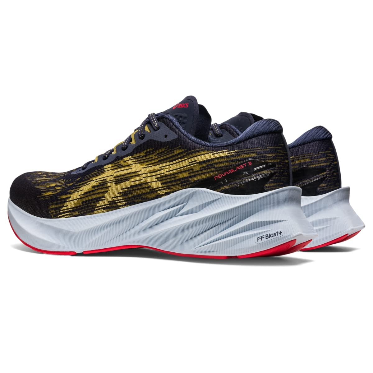 ASICS Novablast 3 - Men's Midnight/Olive Oil Shoe Deals Outlet
