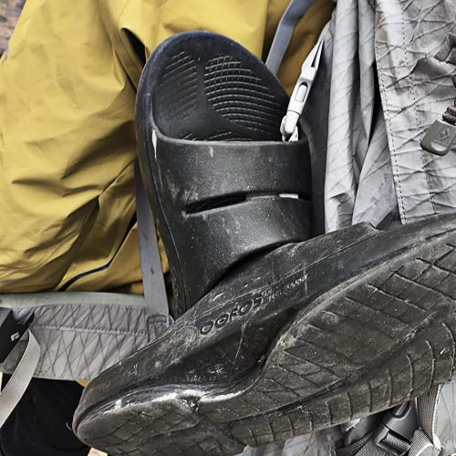 OOFOS OOahh Slide - Unisex Black Shoe Deals Outlet