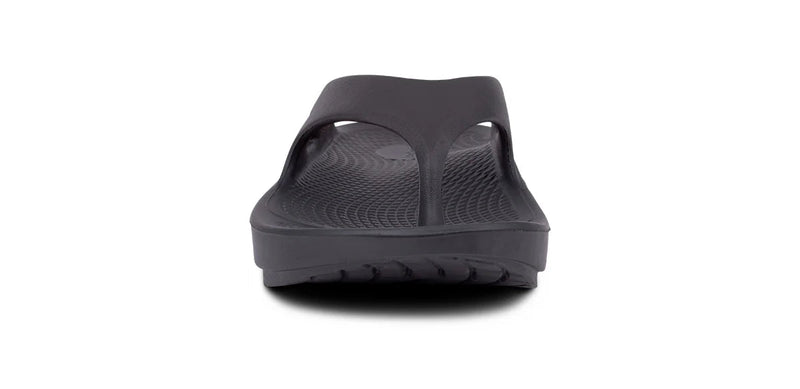 OOFOS Original Flip Flop Sandals Black Men's 3 / Women's 5 M 848282002035 Shoe Deals Outlet