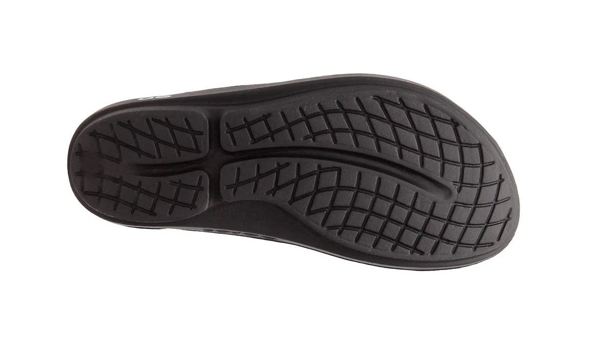 OOFOS OOlala Sandal - Unisex Black/Black Shoe Deals Outlet