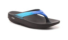 OOFOS OOlala Sandal - Unisex Black/Bluejay Shoe Deals Outlet