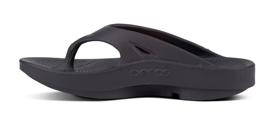 OOFOS OOriginal Sandal - Unisex Black Shoe Deals Outlet