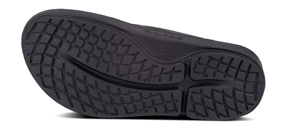 OOFOS OOriginal Sandal - Unisex Black Shoe Deals Outlet