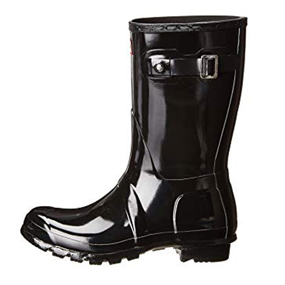 Hunter Original Short Gloss Rain Boots - Women's Black Shoe Deals Outlet