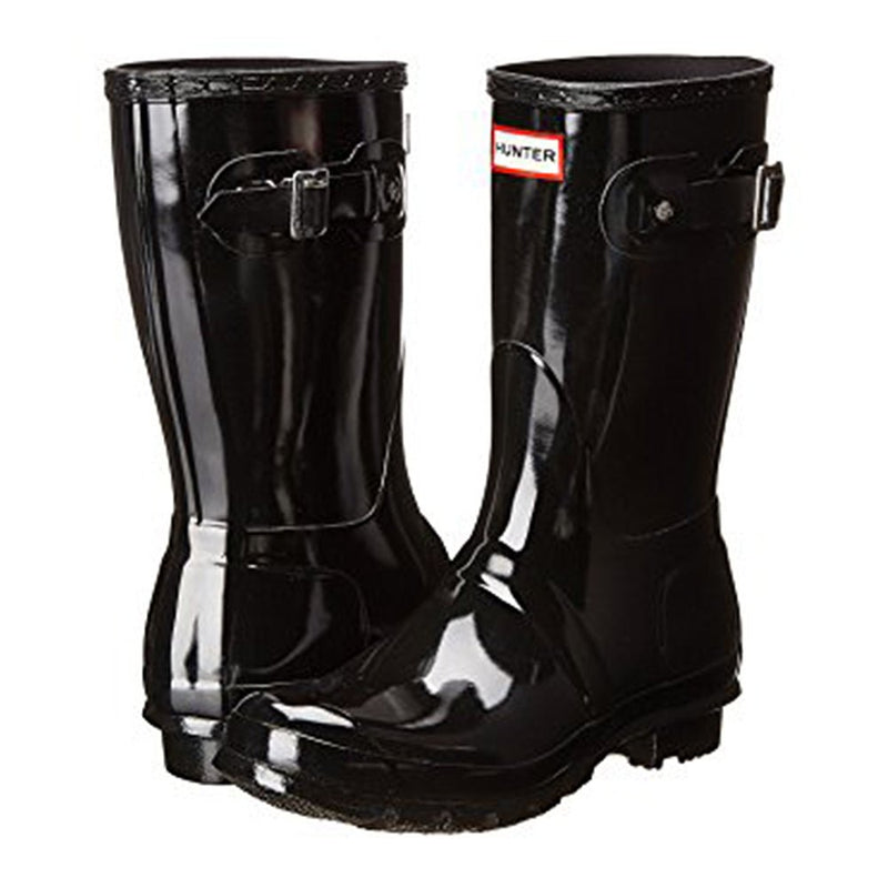 Hunter Original Short Gloss Rain Boots - Women's Black Shoe Deals Outlet
