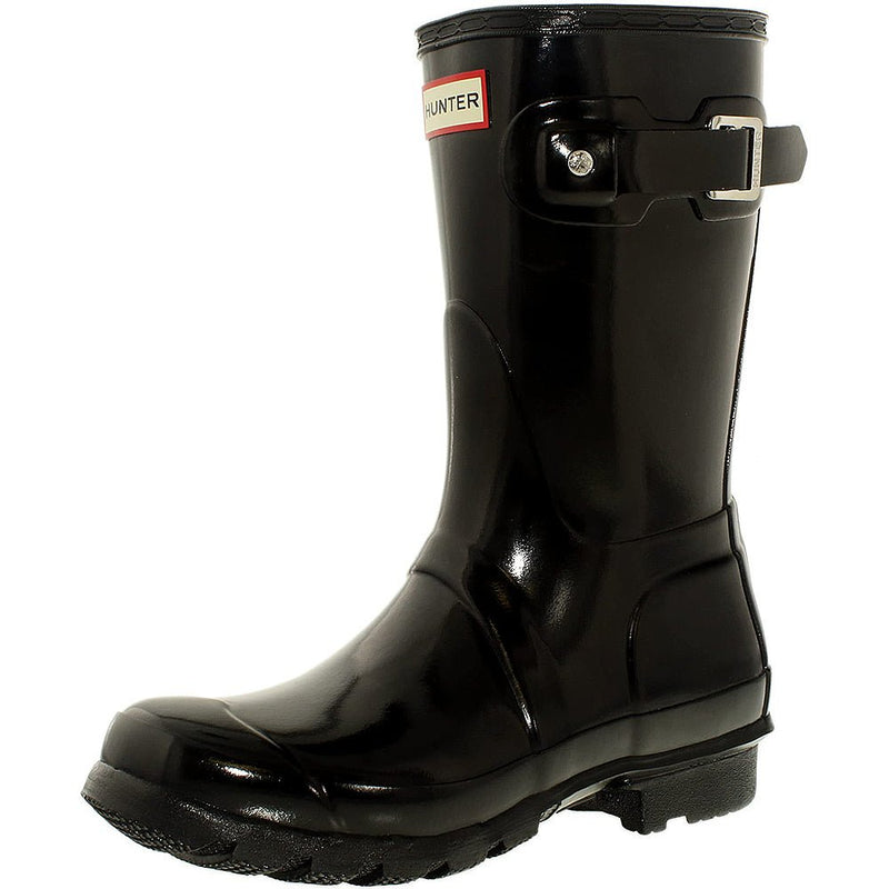 Hunter Original Short Gloss Rain Boots - Women's Black Shoe Deals Outlet