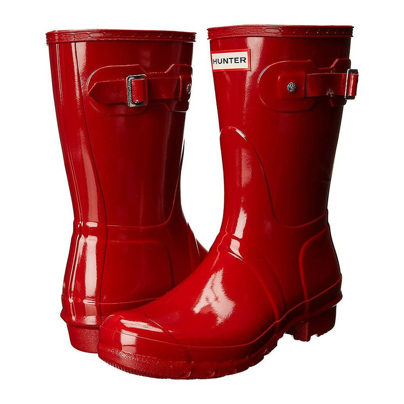 Hunter Original Short Gloss Rain Boots - Women's Military Red Shoe Deals Outlet