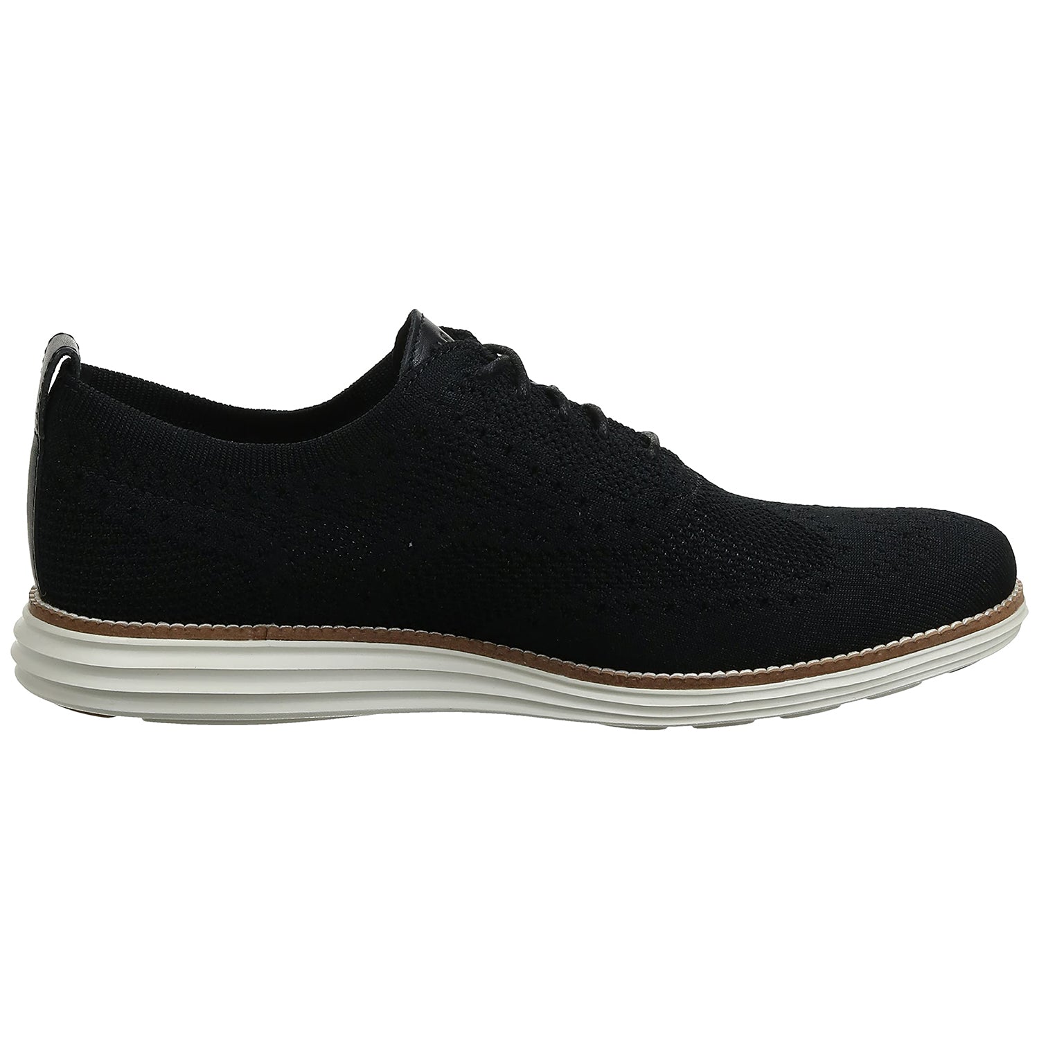 Cole Haan OriginalGrand Stitchlite Wingtip Oxford - Men's Black/Ivory Shoe Deals Outlet