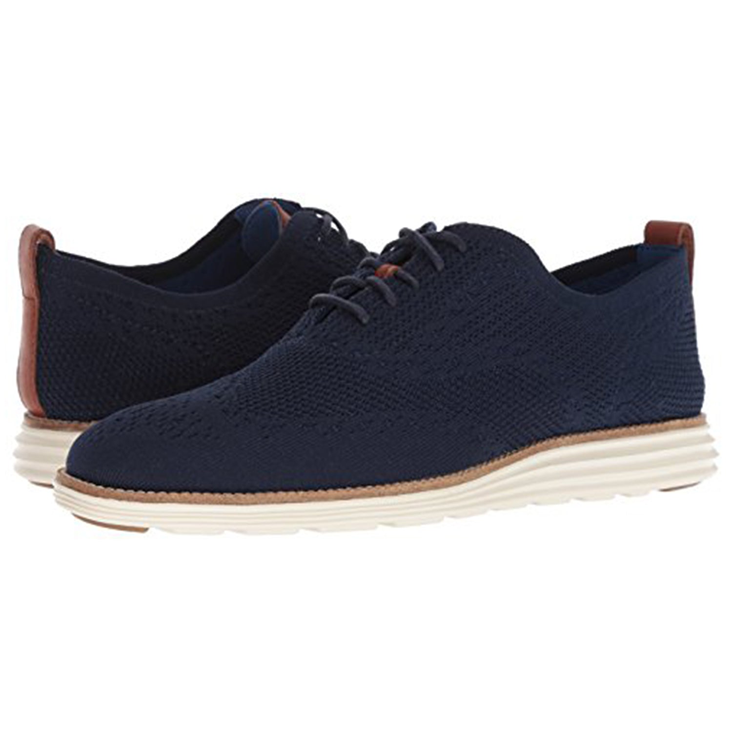 Cole Haan OriginalGrand Stitchlite Wingtip Oxford - Men's Navy/Ivory Shoe Deals Outlet