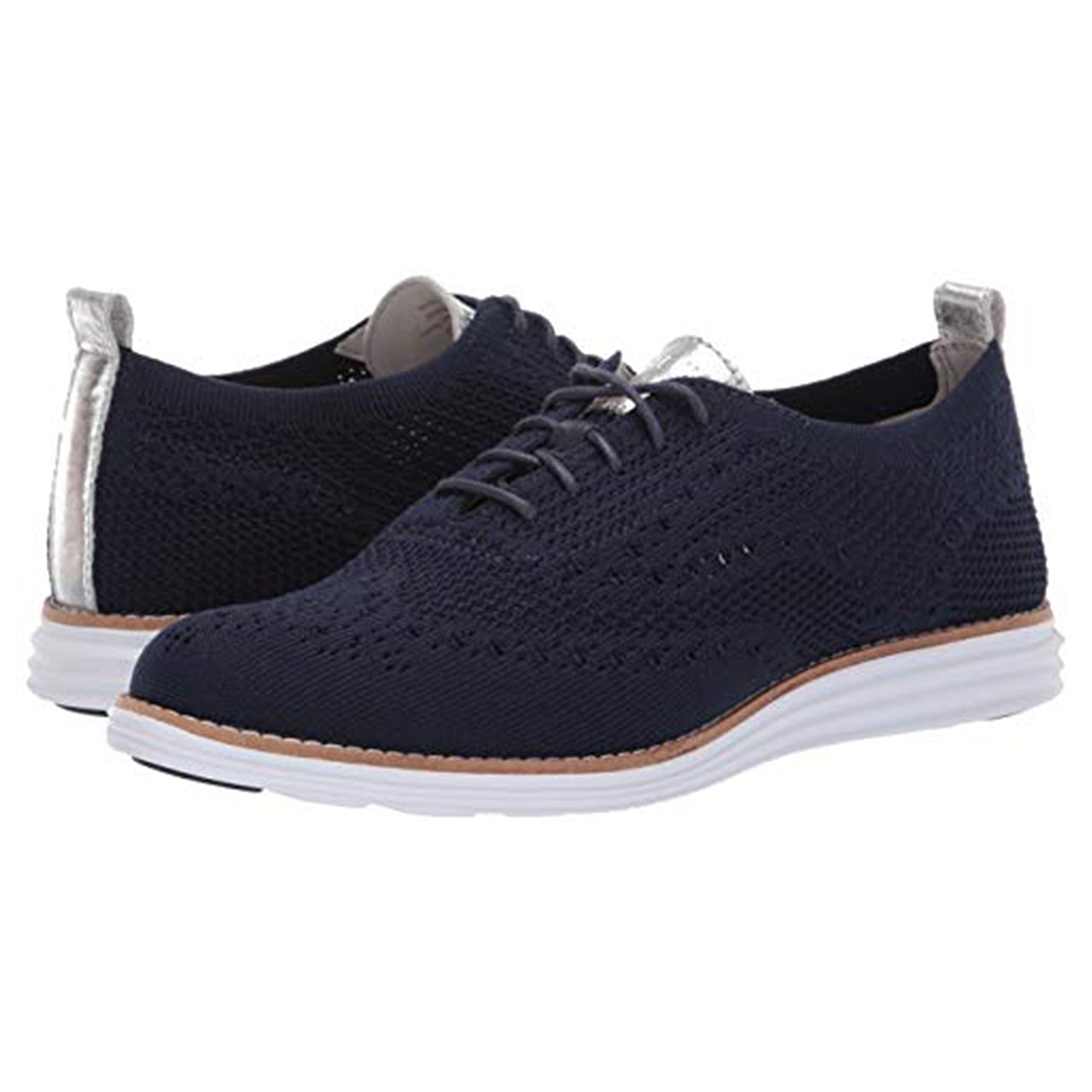 Cole Haan OriginalGrand Stitchlite Wingtip Oxford - Men's Blue Shoe Deals Outlet