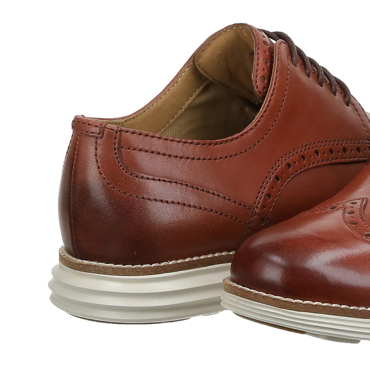 Cole Haan OriginalGrand Ultra Wingtip Oxford - Men's Ironstone - sulphur Spring - ivory Shoe Deals Outlet
