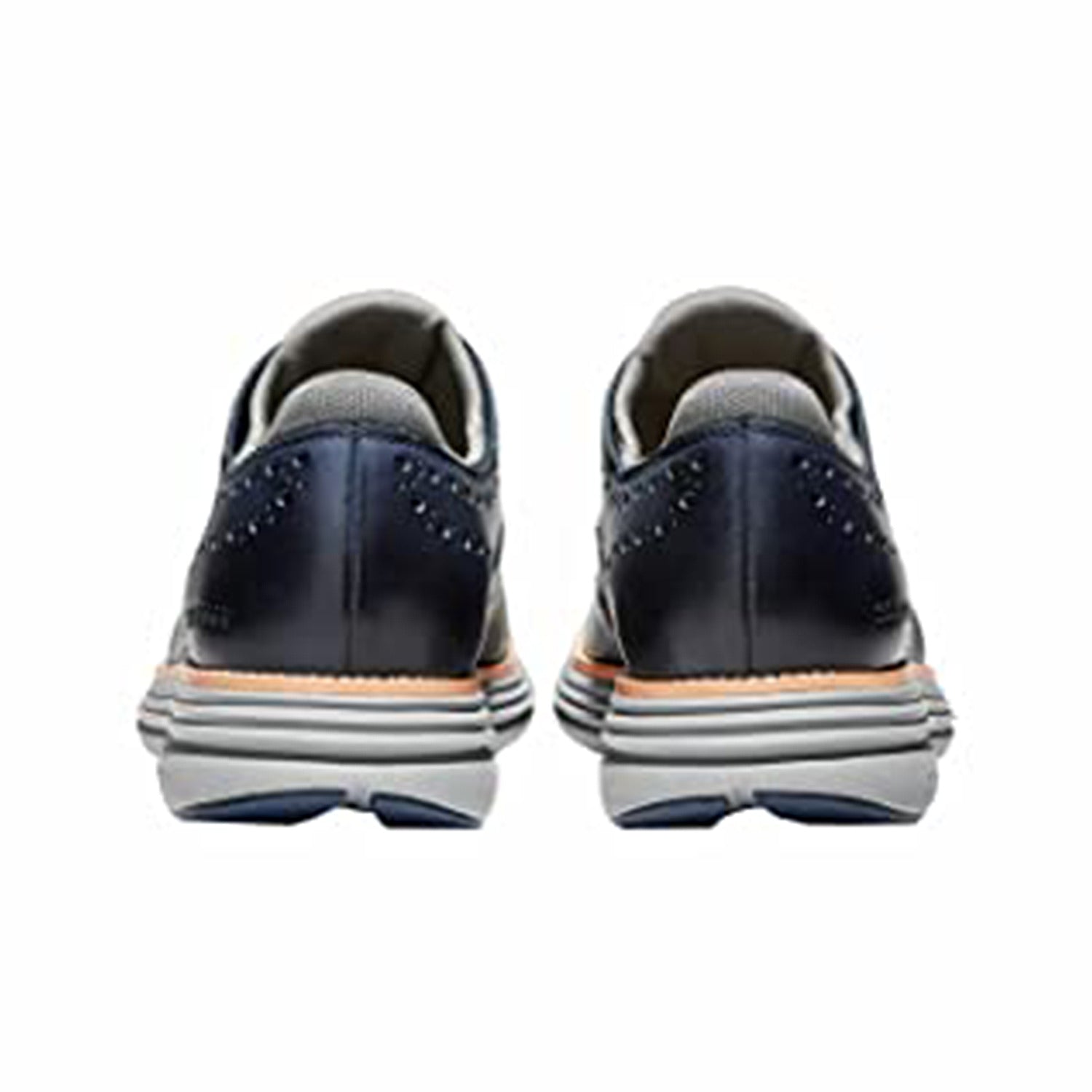 Cole Haan OriginalGrand Ultra Wingtip Oxford - Men's Marine Blue Leather/Sleet Shoe Deals Outlet