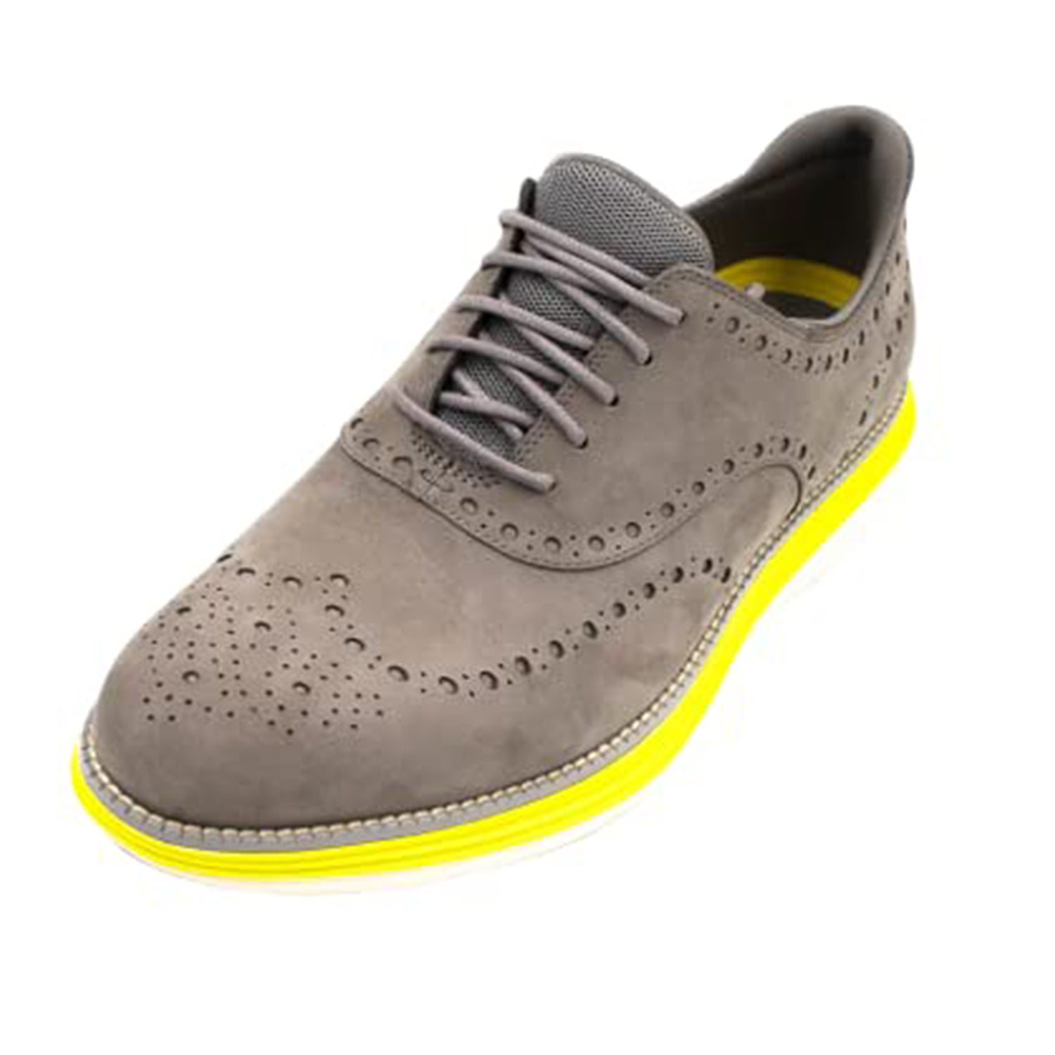 Cole Haan OriginalGrand Ultra Wingtip Oxford - Men's Ironstone - sulphur Spring - ivory Shoe Deals Outlet