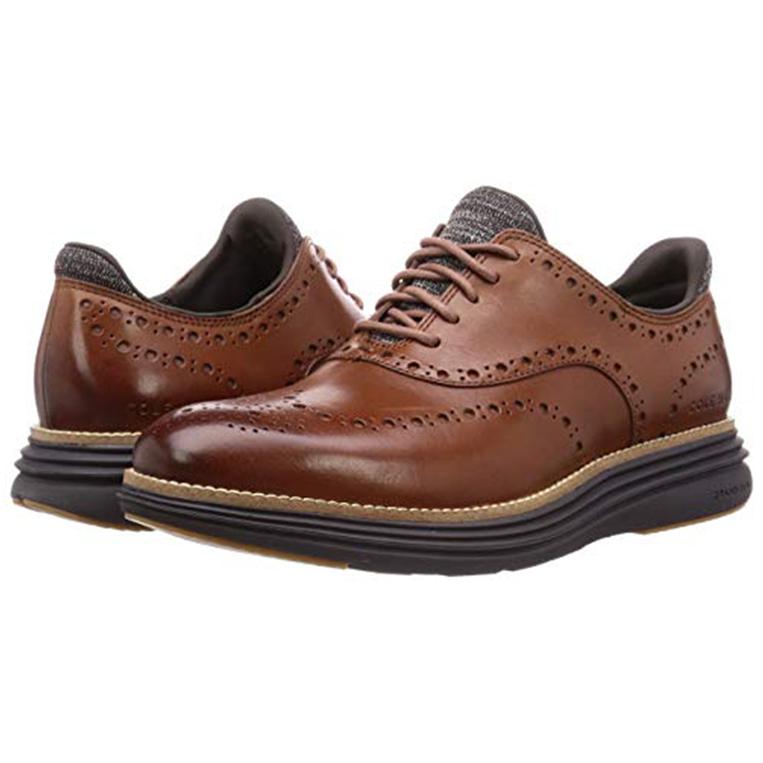 Cole Haan OriginalGrand Ultra Wingtip Oxford - Men's Woodbury/Java Shoe Deals Outlet
