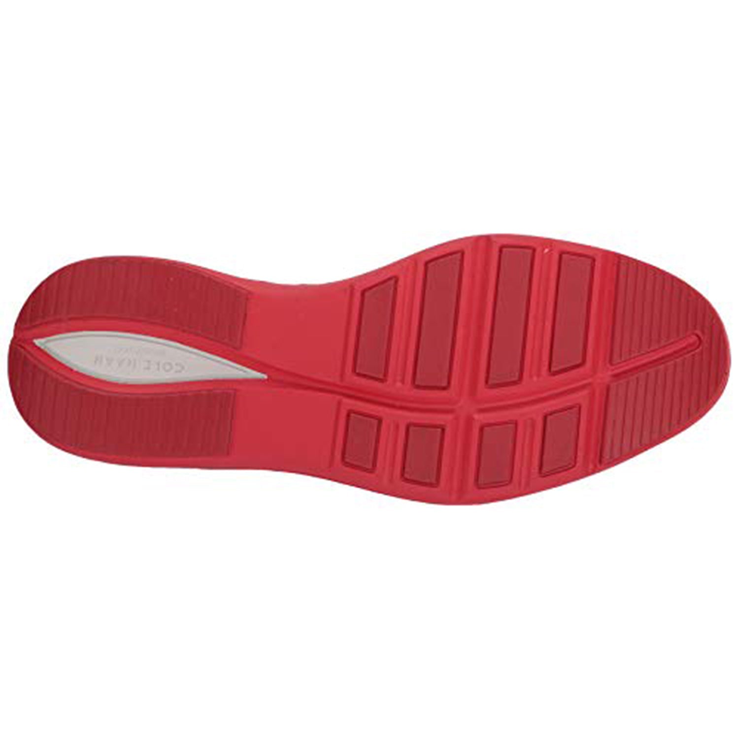 Cole Haan OriginalGrand Ultra Wingtip Oxford - Men's Gray Pinstripe Nubuck/Flame Scarlet - nimbus Cloud Shoe Deals Outlet