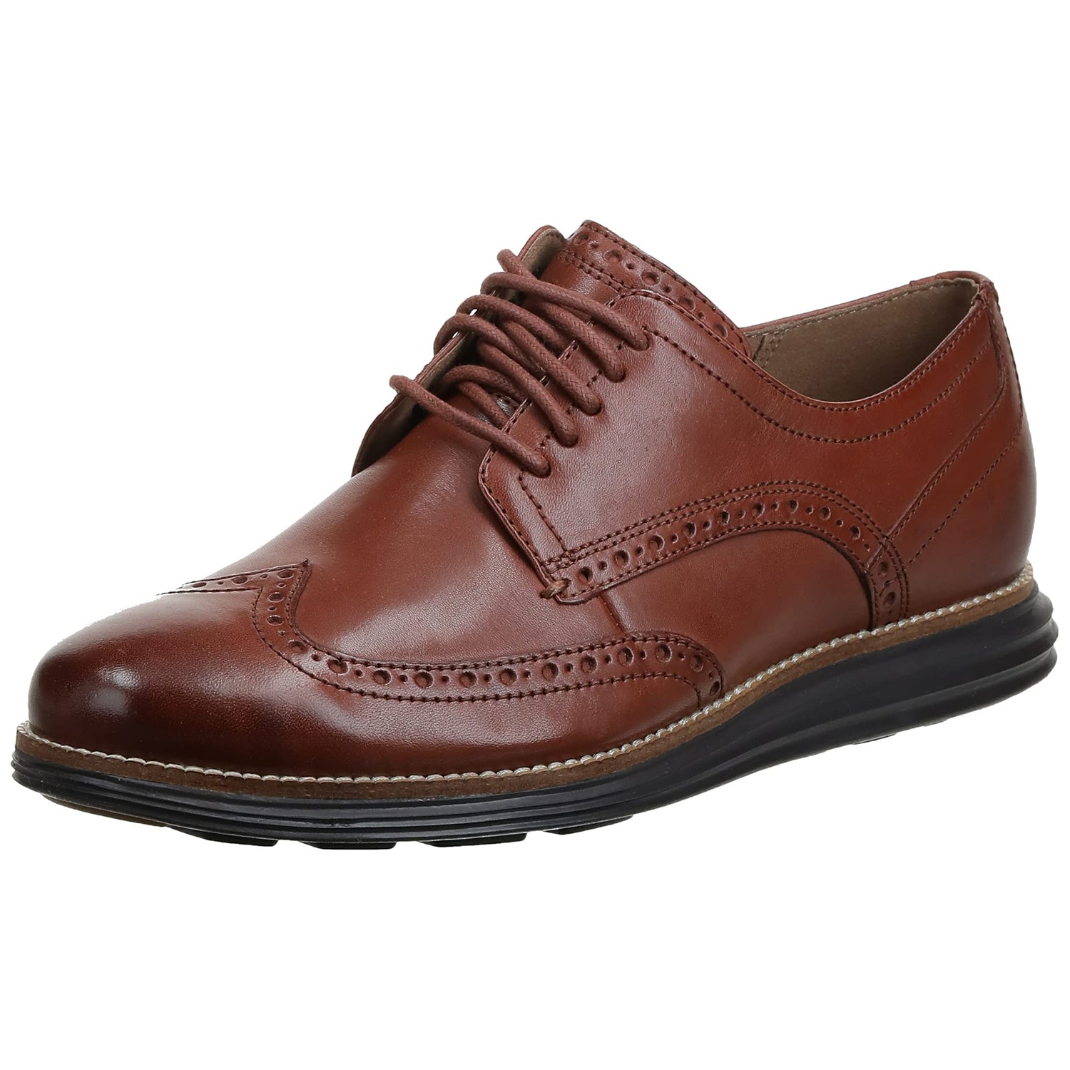 Cole Haan OriginalGrand Wingtip Woodbury Oxford - Men's Woodbury/Java Shoe Deals Outlet