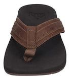 Reef Ortho Spring Leather - Men's Brown Shoe Deals Outlet