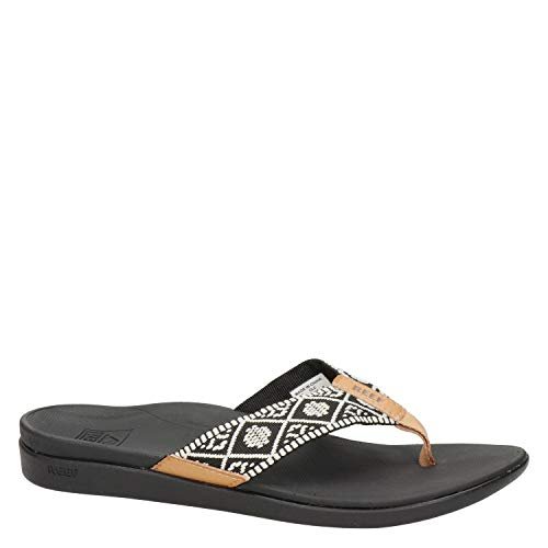 Reef Ortho Woven - Women's Black/White Shoe Deals Outlet