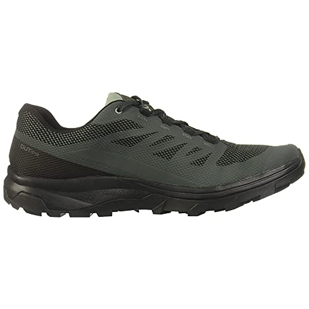 Salomon Outline GTX - Men's Urban Chic/Black/Green Milieu Shoe Deals Outlet