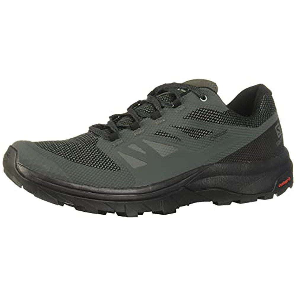 Salomon Outline GTX - Men's Urban Chic/Black/Green Milieu Shoe Deals Outlet