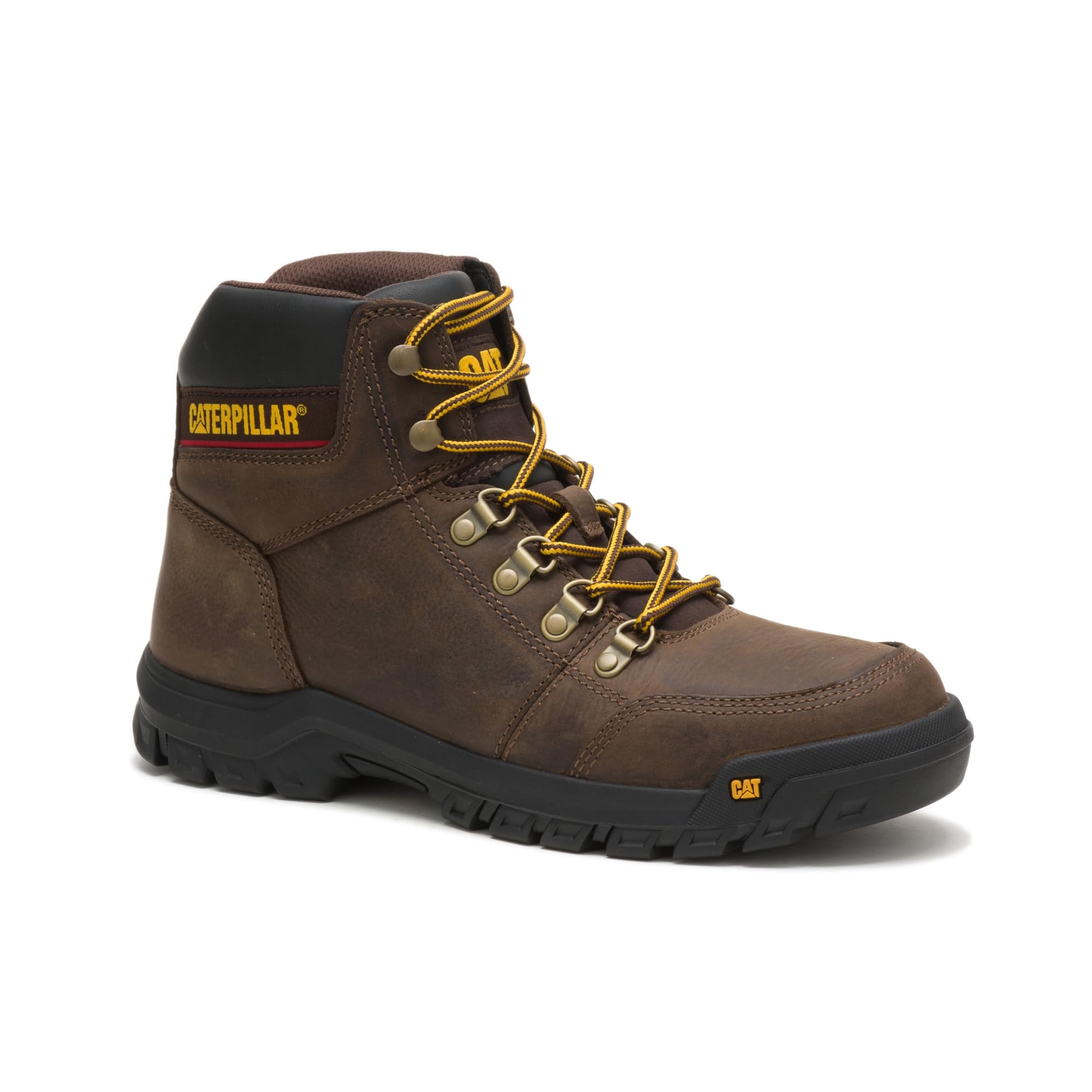 Caterpillar Outline Soft - Toe Boots - Men's Seal Brown Shoe Deals Outlet