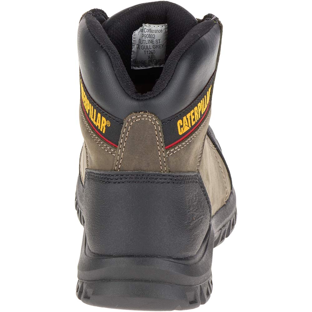 Caterpillar Outline Steel - Toe Boots - Men's Dark Gull Grey Shoe Deals Outlet