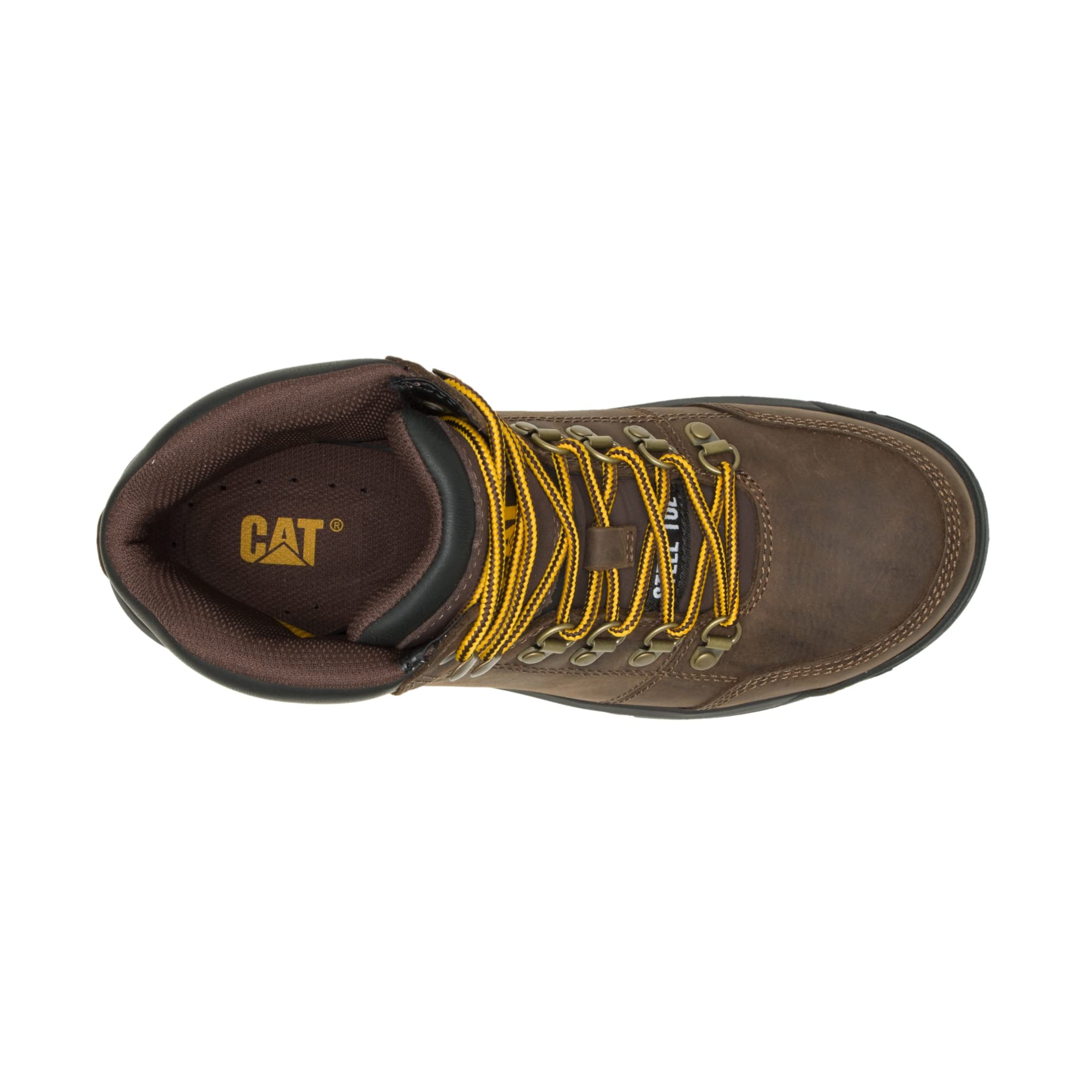 Caterpillar Outline Steel - Toe Boots - Men's Seal Brown Shoe Deals Outlet