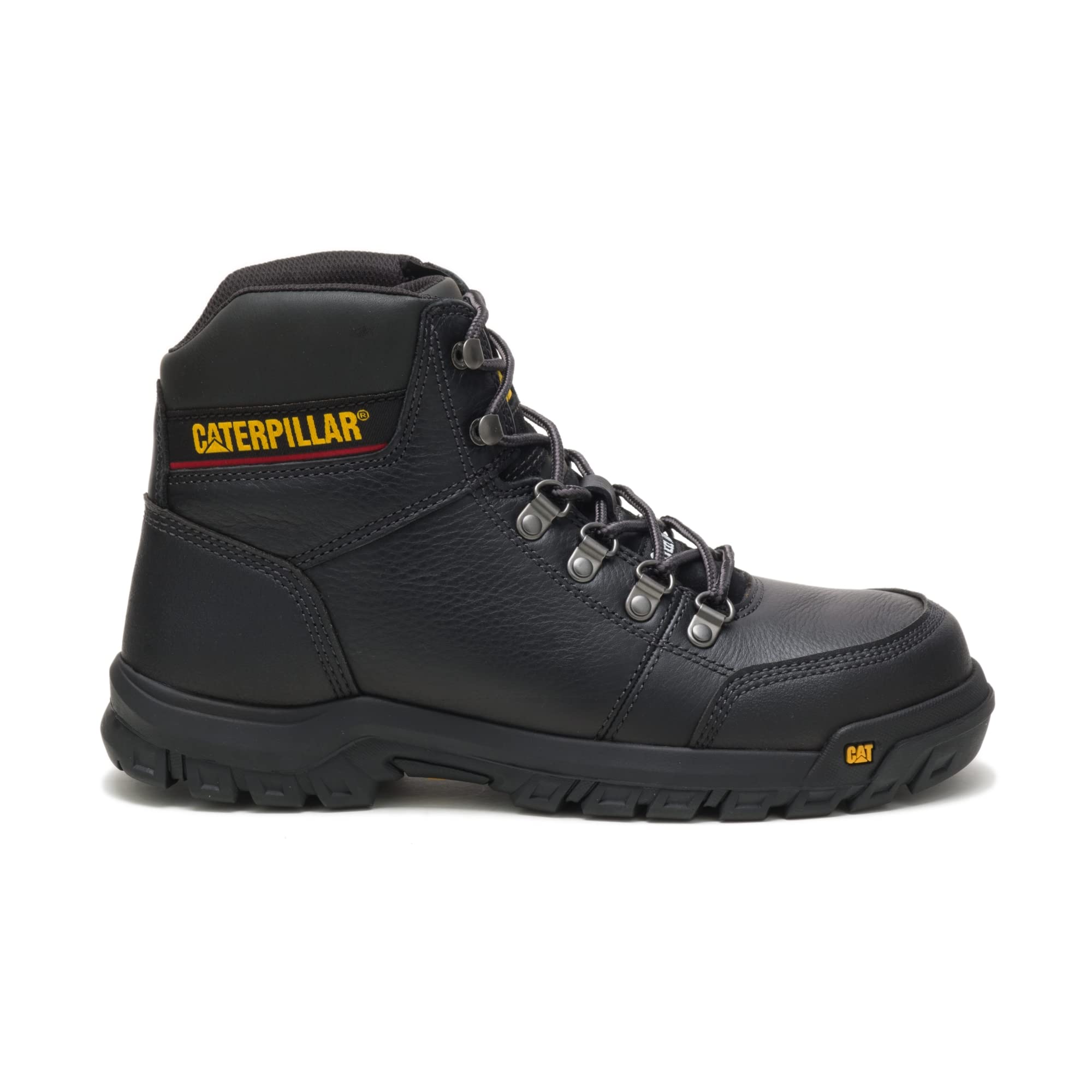 Caterpillar Outline Steel - Toe Boots - Men's Black Shoe Deals Outlet