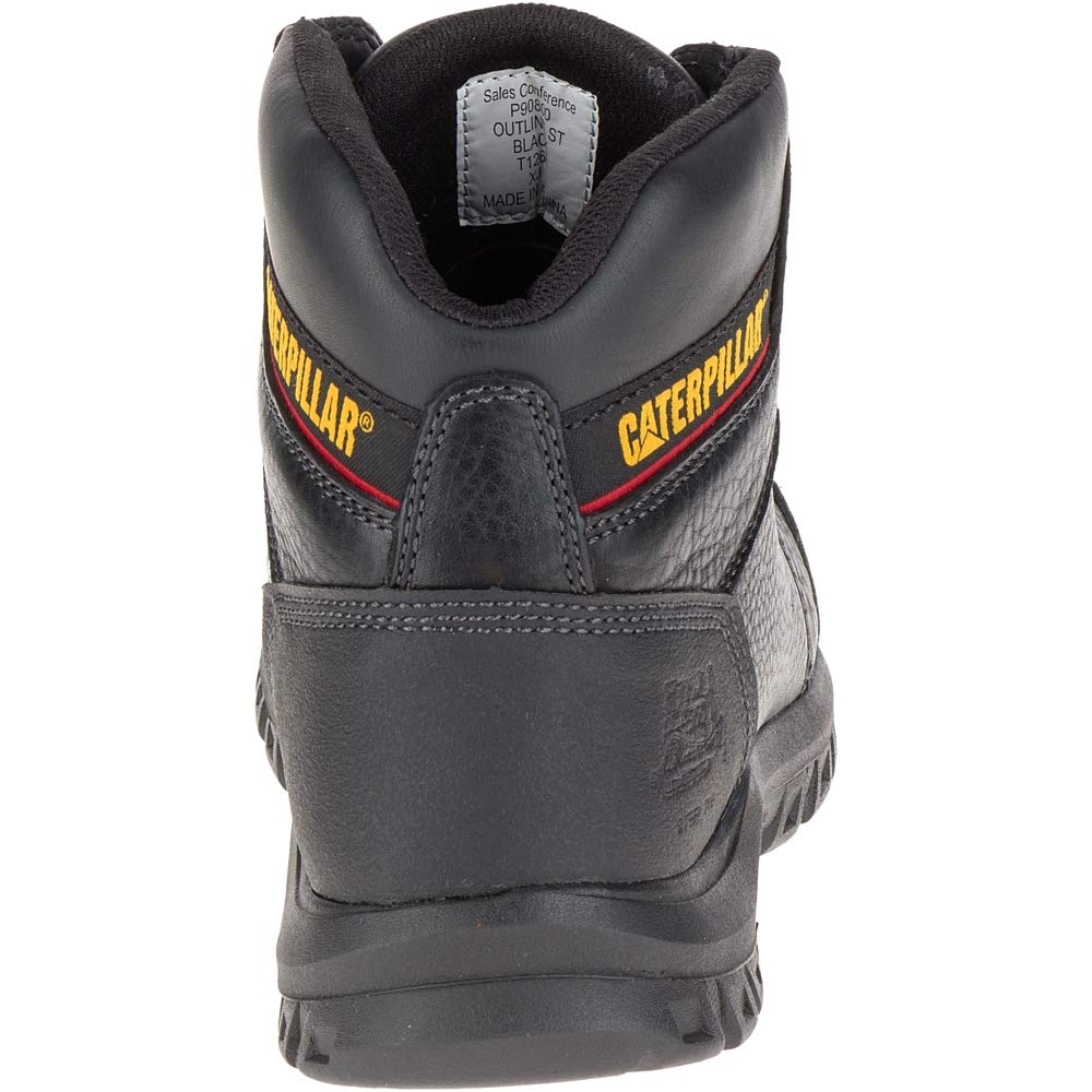 Caterpillar Outline Steel - Toe Boots - Men's Black Shoe Deals Outlet