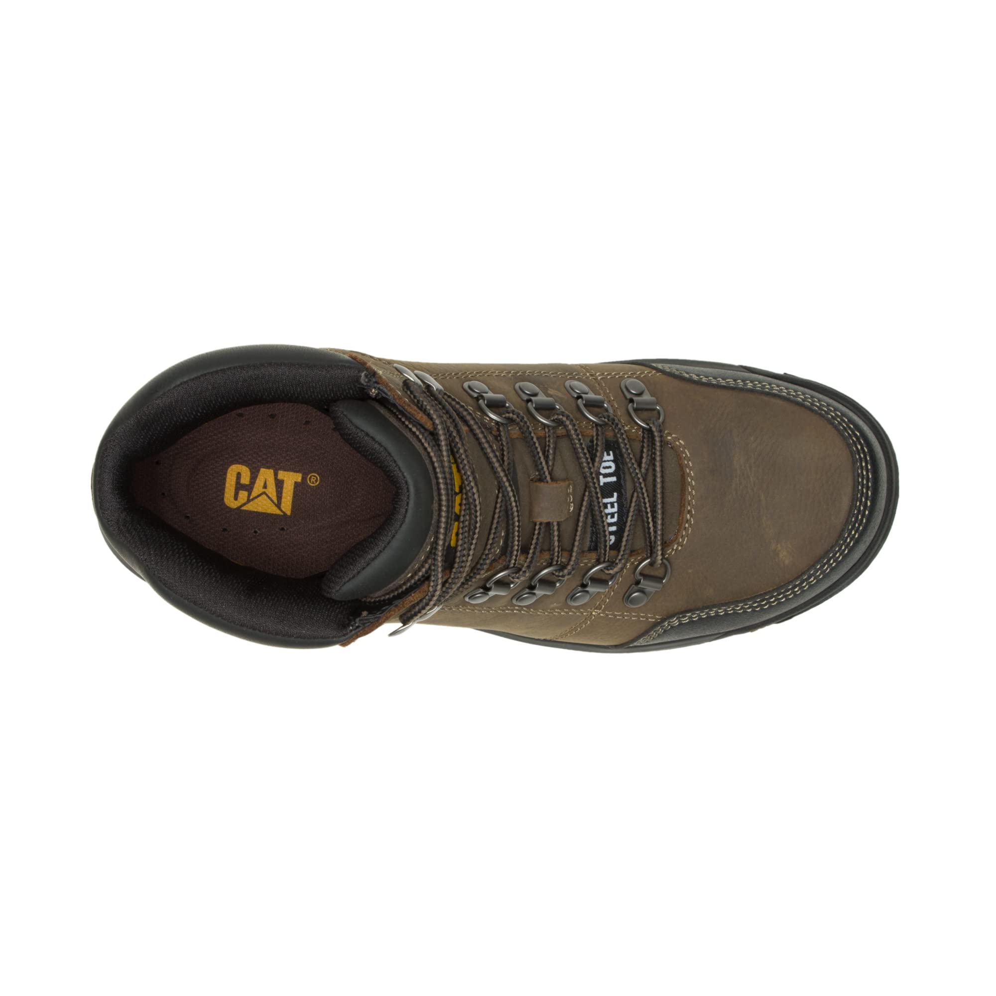 Caterpillar Outline Steel - Toe Boots - Men's Dark Gull Grey Shoe Deals Outlet