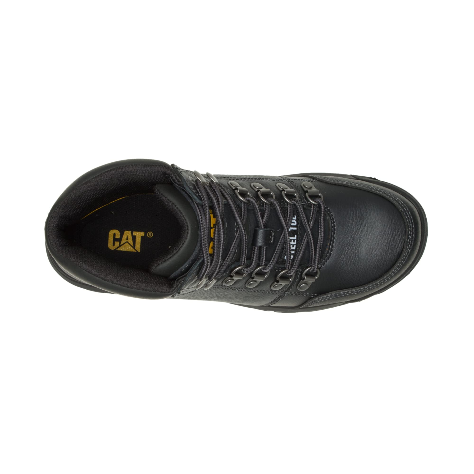 Caterpillar Outline Steel - Toe Boots - Men's Black Shoe Deals Outlet