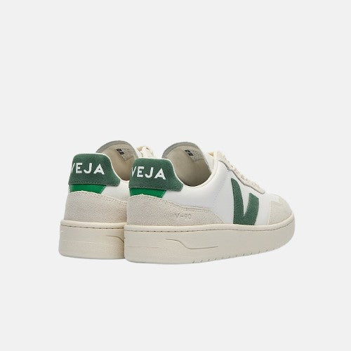 VEJA V - 90 LEATHER - Women's White/Cyprus Shoe Deals Outlet