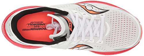 Saucony Peregrine 12 Running Shoe - Men's White/Blck/Vizi Shoe Deals Outlet