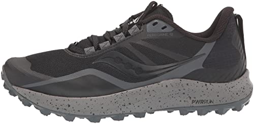 Saucony Peregrine 12 Running Shoe - Women's Black/Charcoal Shoe Deals Outlet