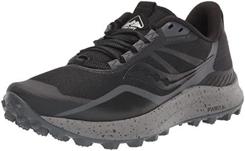 Saucony Peregrine 12 Running Shoe - Women's Black/Charcoal Shoe Deals Outlet