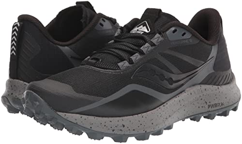 Saucony Peregrine 12 Running Shoe - Women's Black/Charcoal Shoe Deals Outlet