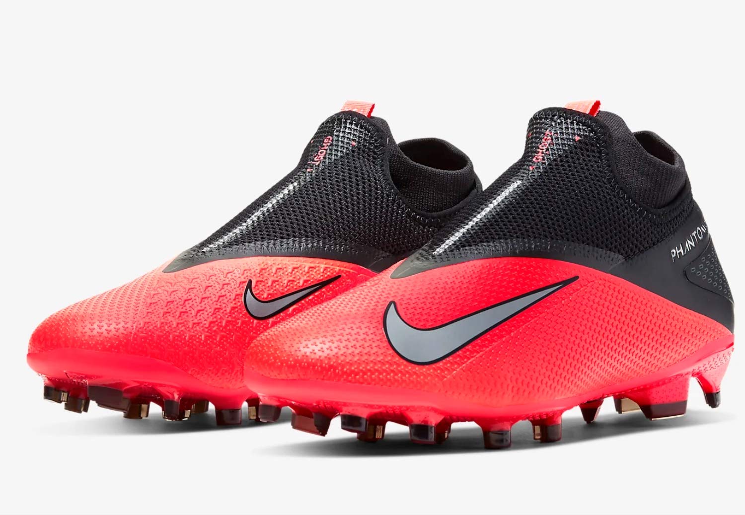 Nike Phantom Vision 2 Pro Cleats - Men's Red/Silver Shoe Deals Outlet