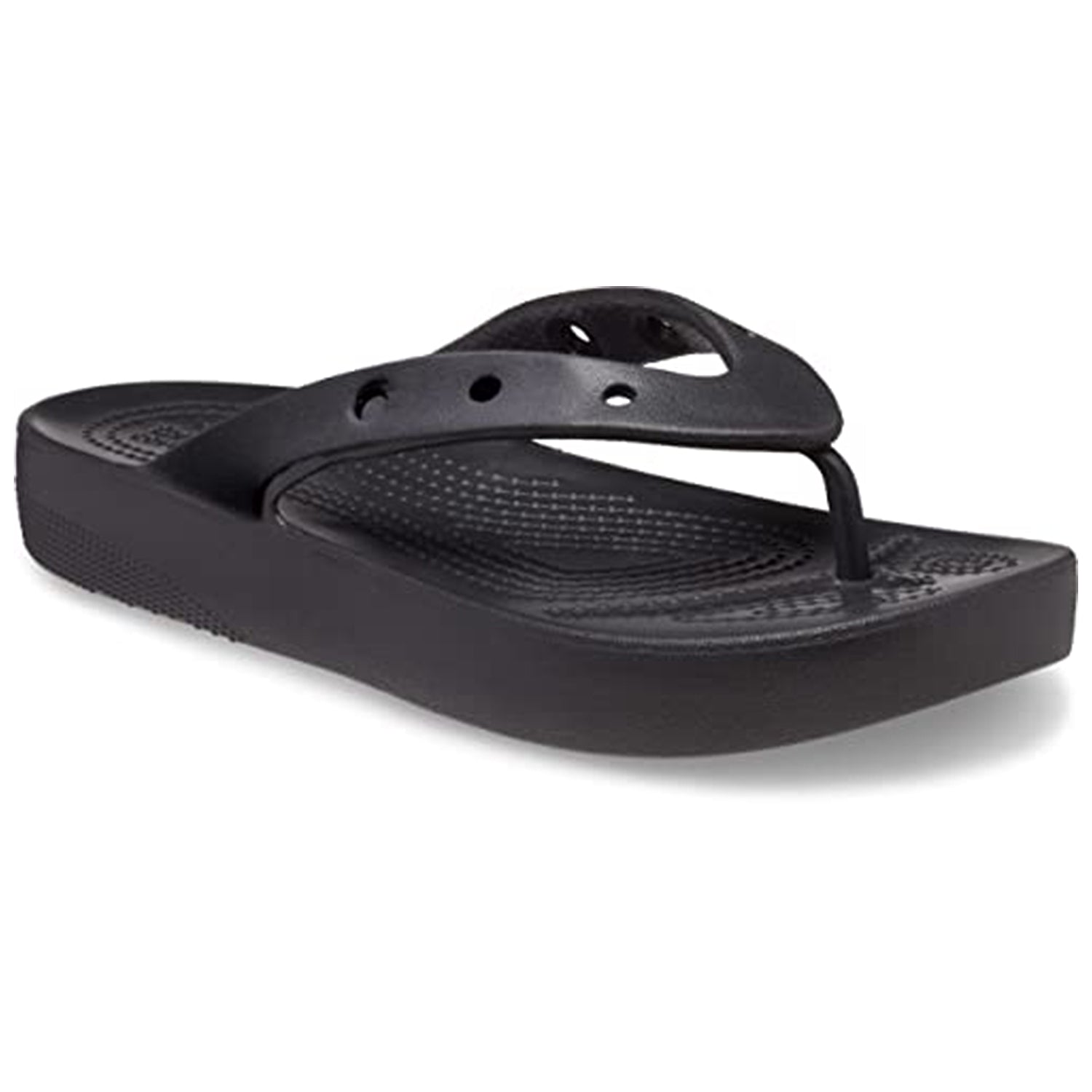 Crocs Platform Flip Flop - Women's Black Shoe Deals Outlet