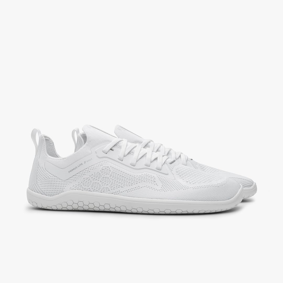 Vivobarefoot Primus Lite Knit - Men's Bright White Shoe Deals Outlet