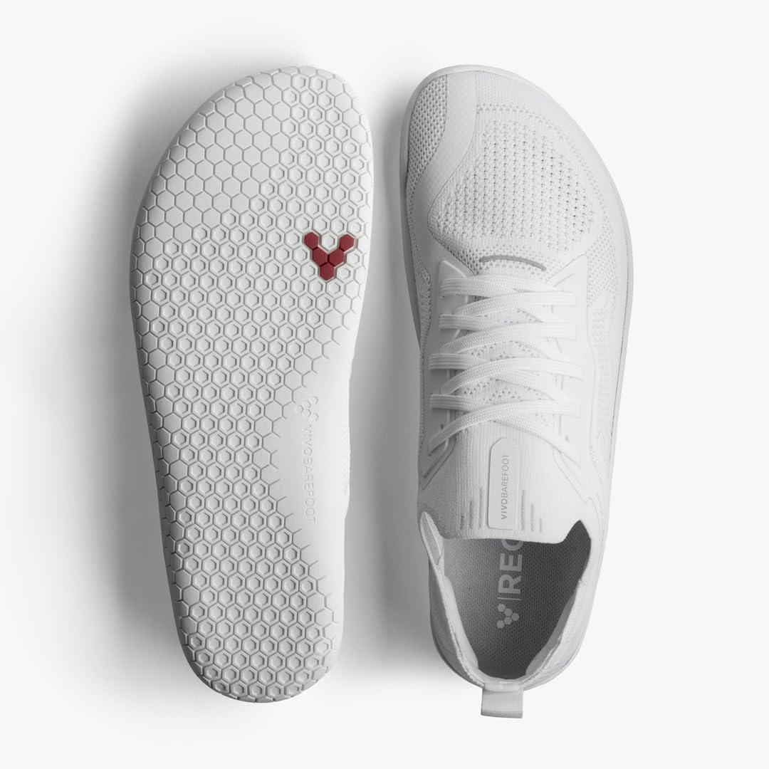 Vivobarefoot Primus Lite Knit - Men's Bright White Shoe Deals Outlet