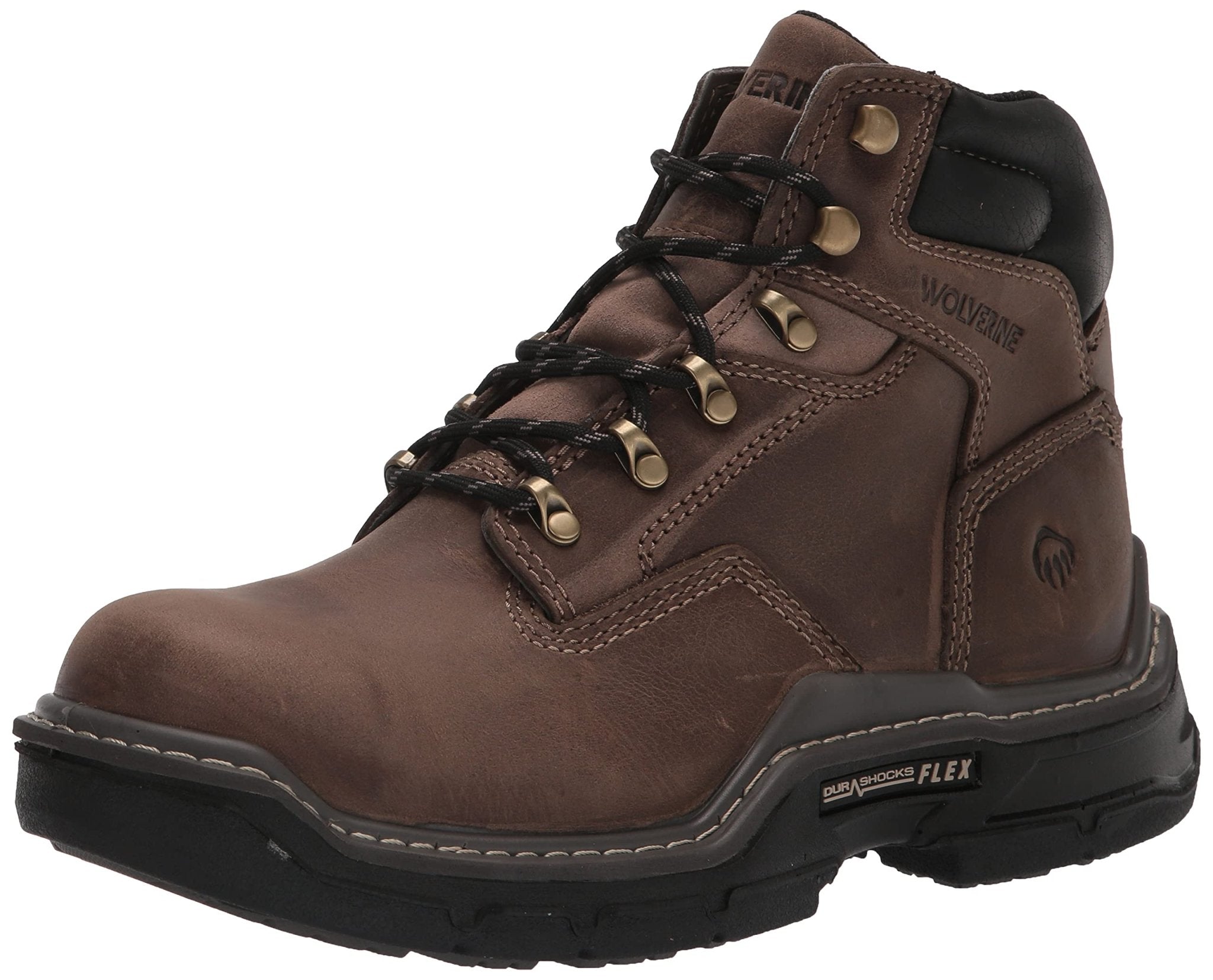 Wolverine Raider DuraShocks 6 - Inch Work Boot - Men's Grey Shoe Deals Outlet