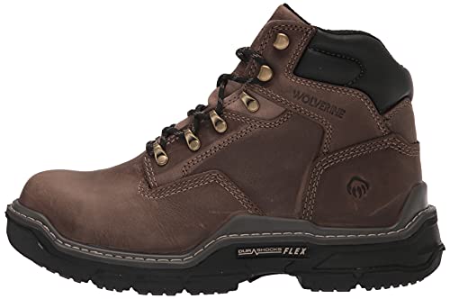 Wolverine Raider DuraShocks 6 - Inch Work Boot - Men's Grey Shoe Deals Outlet
