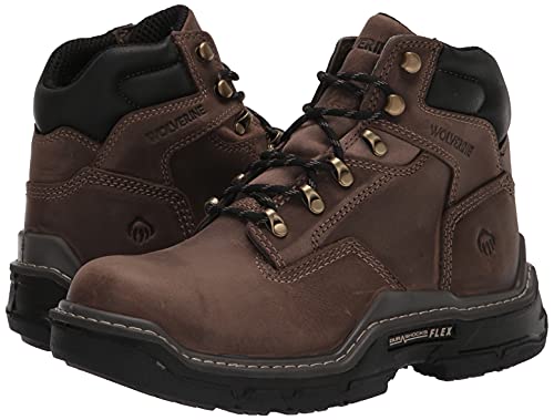 Wolverine Raider DuraShocks 6 - Inch Work Boot - Men's Grey Shoe Deals Outlet