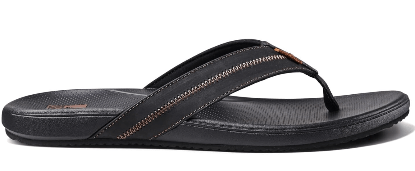 Reef Cushion Phantom 2.0 Leather Black / Coffee 10 M 196985367693 Shoe Deals Outlet