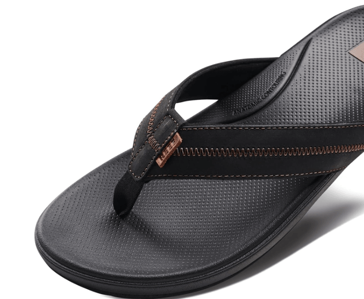 Reef Cushion Phantom 2.0 Leather Black / Coffee 10 M 196985367693 Shoe Deals Outlet