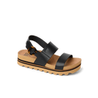 Reef Vista Hi Buckle Black / Tan 8 M 195333811932 Shoe Deals Outlet