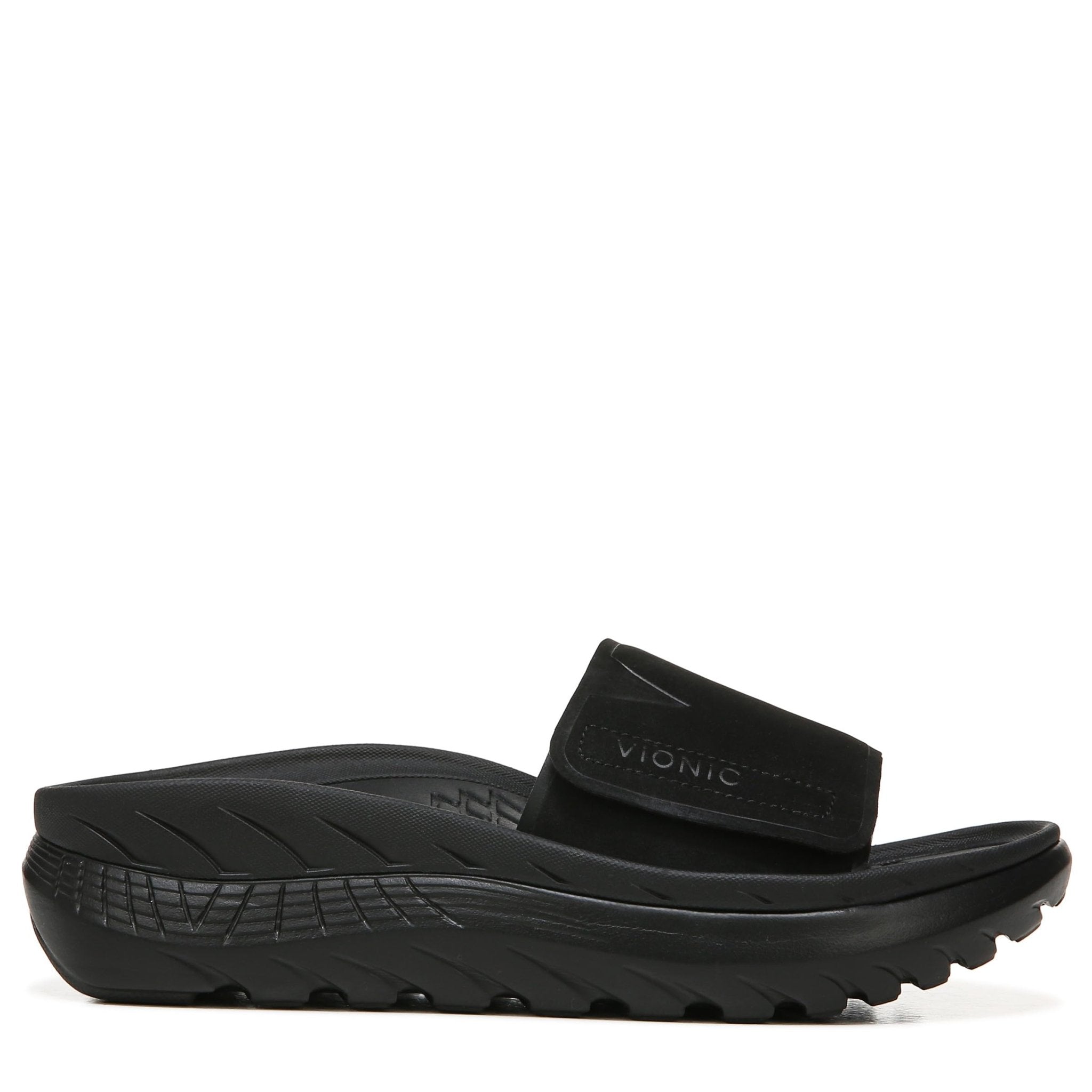 VIONIC Rejuvenate Slide Sandal - Women's Black/Black Shoe Deals Outlet