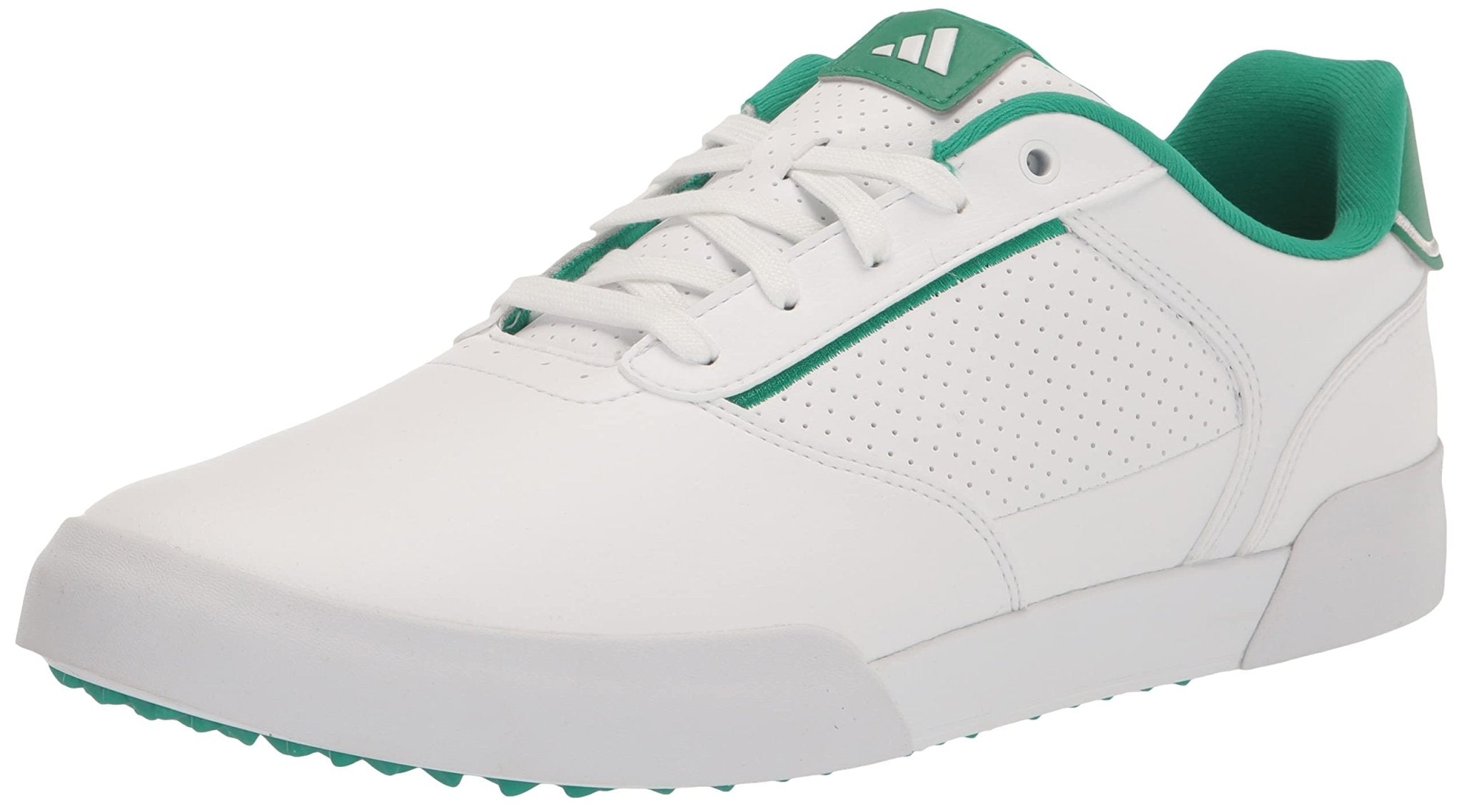 adidas Retrocross Spikeless Golf - Men's White/Green/Coral Shoe Deals Outlet