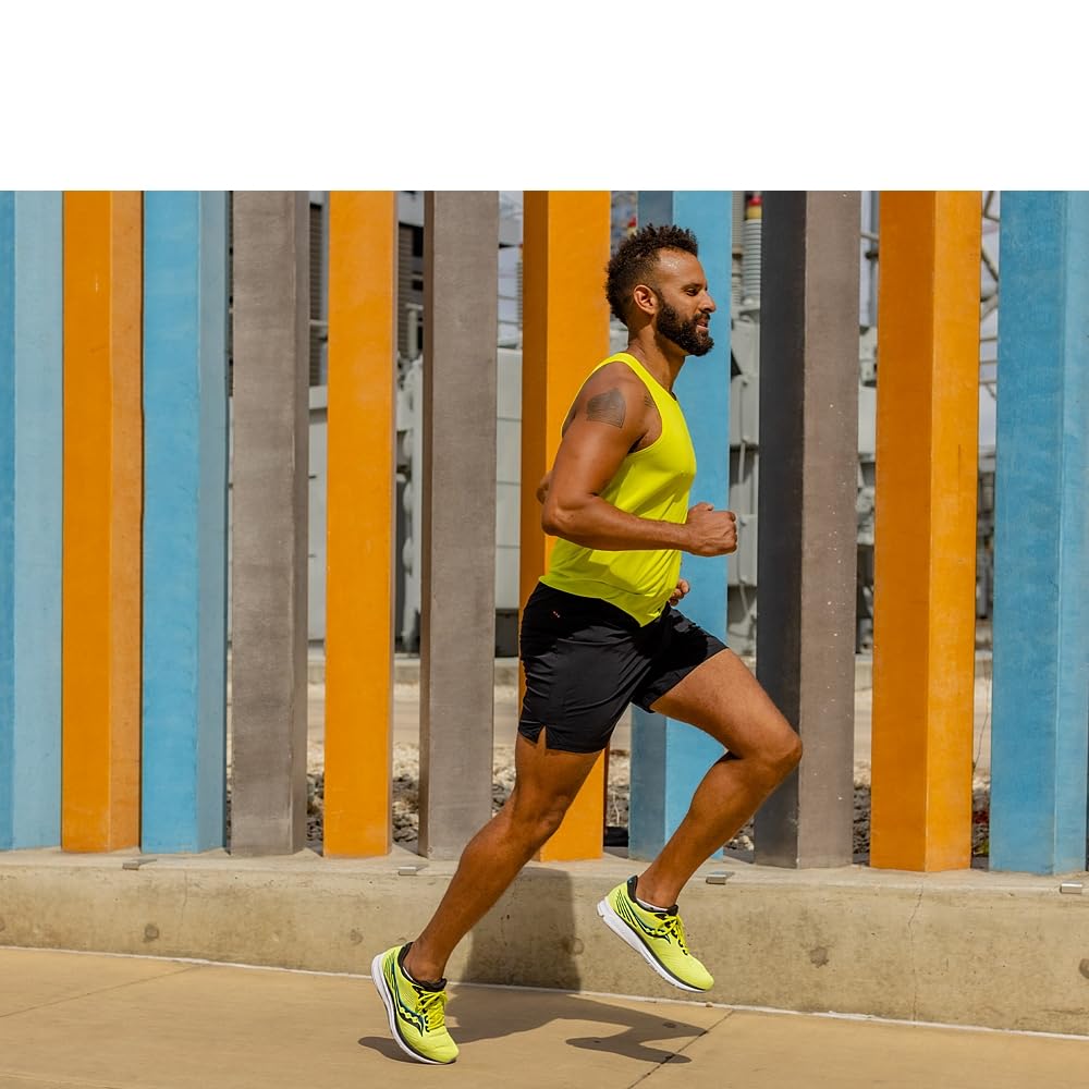 Saucony Ride 14 - Men's Citrus/Black Shoe Deals Outlet