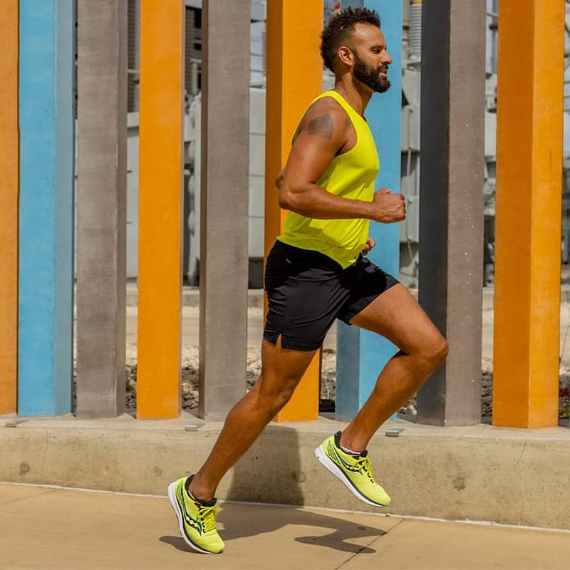 Saucony Ride 14 Running Shoe - Men's Citrus/Black Shoe Deals Outlet